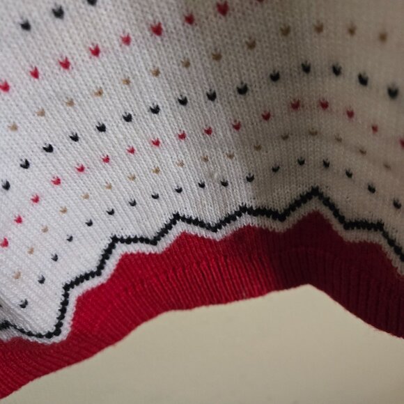 Talbots Diamond Fairisle Sweater Lambs Wool Blend Size XL - Picture 5 of 7